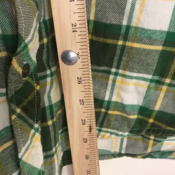 Hurley mens button down long sleeve plaid flannel size large surfer Y2K retro - Picture 8 of 10